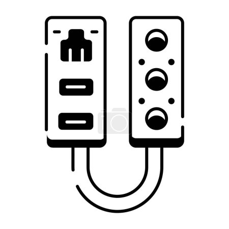 Illustration for Plug icon vector illustration - Royalty Free Image