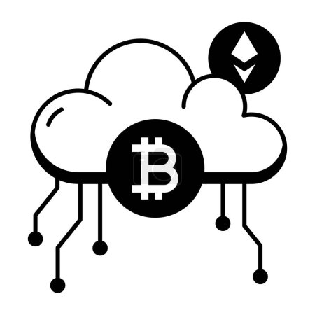 Illustration for Trendy Crypto Trading Linear Icon - Royalty Free Image