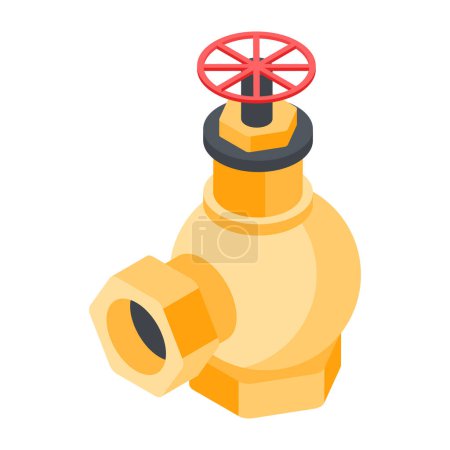 Ilustración de Icono de la bomba de gas en estilo plano aislado sobre fondo blanco - Imagen libre de derechos