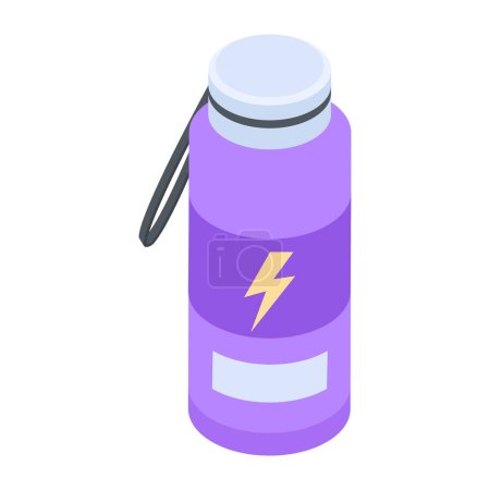 Illustration for Energy drink icon, vector illustration - Royalty Free Image
