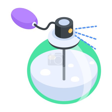 Illustration for Perfume icon vector illustration on a white background. - Royalty Free Image