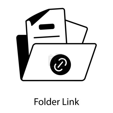 Illustration for Folder vector icon modern simple vector - Royalty Free Image