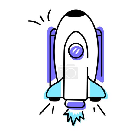 Ilustración de Logo y vector icono cohete - Imagen libre de derechos
