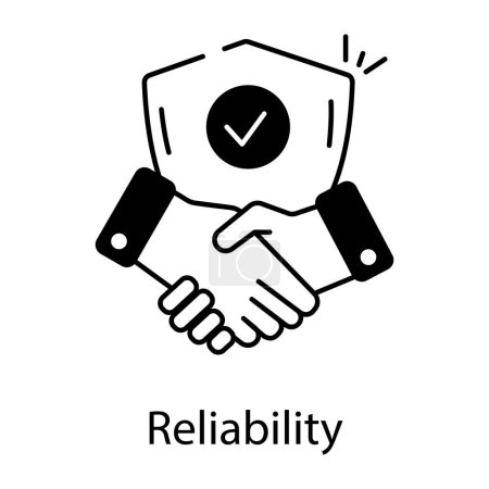 Illustration for Reliability icon vector illustration concept - Royalty Free Image