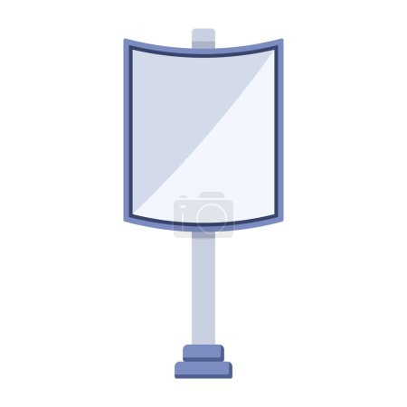 Illustration for Advertisement Board Icon On White background - Royalty Free Image
