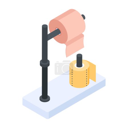Illustration for Toilet paper modern icon vector illustration - Royalty Free Image