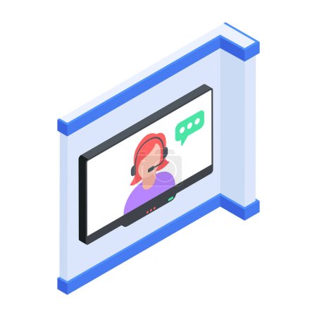 Trendy Webinar and Podcast Icon
