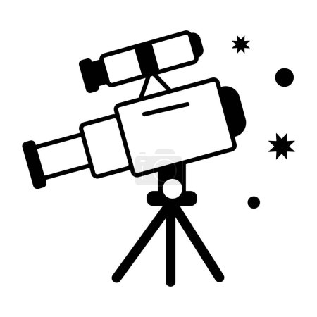 Ilustración de Icono de la cámara de vídeo vector de diseño de ilustración - Imagen libre de derechos