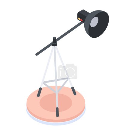 Illustration for Video Production Handy Isometric Icon - Royalty Free Image