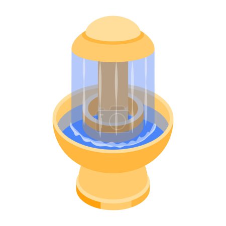 Illustration for Modern fountain icon, vector illustration on white background - Royalty Free Image