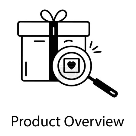 Ilustración de Un diseño de icono de la visión general del producto - Imagen libre de derechos