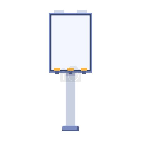 Advertisement Board Icon On White background 