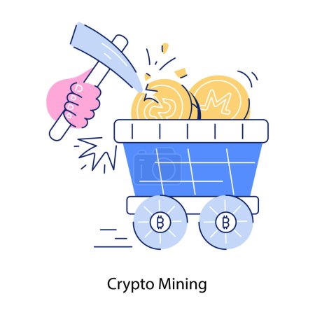crypto mine icône Bitcoin