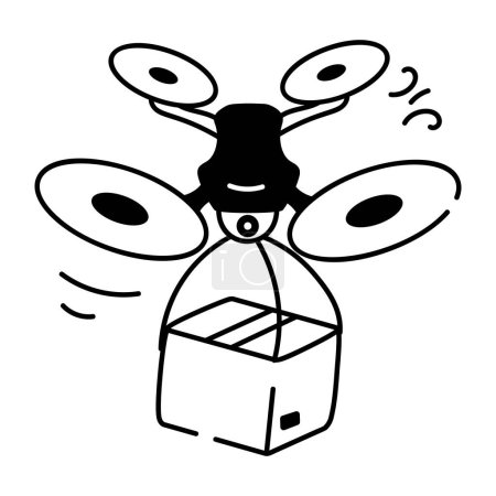 Supply Chain und Delivery Doodle Icon