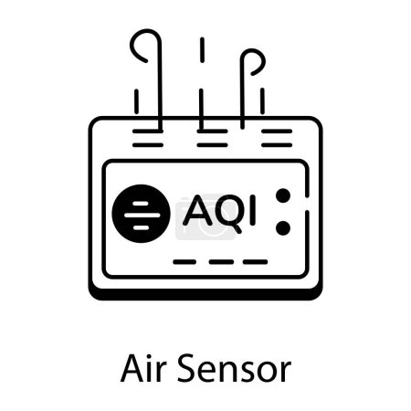 Here's a linear icon of air sensor