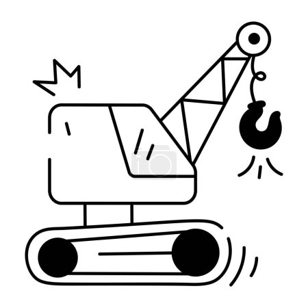 Ilustración de Cadena de suministro y entrega Doodle Icon - Imagen libre de derechos
