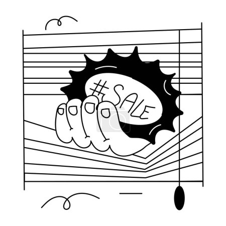 Ilustración de Mini ilustración del icono de la venta - Imagen libre de derechos