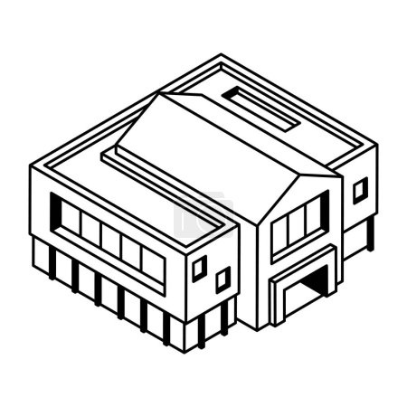 Illustration for Building construction, vector illustration simple design - Royalty Free Image