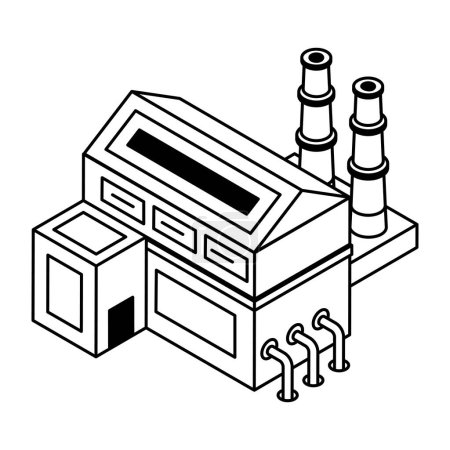 Foto de Icono web de fábrica aislado sobre fondo blanco, ilustración vectorial - Imagen libre de derechos