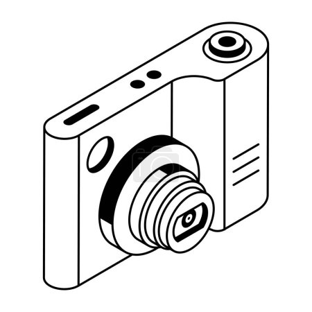 Ilustración de Ilustración vectorial del icono de la cámara fotográfica - Imagen libre de derechos