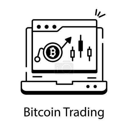 Ilustración de Ilustración vectorial de Crypto Market icono lineal - Imagen libre de derechos