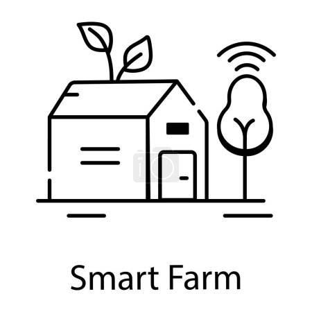 Illustration for Smart farm vector icon, modern simple design illustration - Royalty Free Image