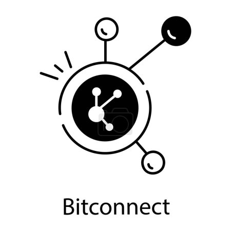 vector illustration of Bitconnect