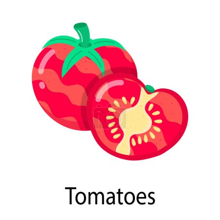 Foto de Icono de tomates rojos, diseño plano - Imagen libre de derechos