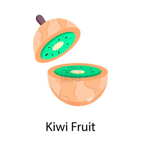 Foto de Icono de la fruta kiwi aislado sobre fondo blanco - Imagen libre de derechos