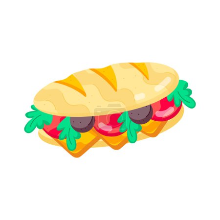 Foto de Icono de sándwich aislado vector ilustración - Imagen libre de derechos