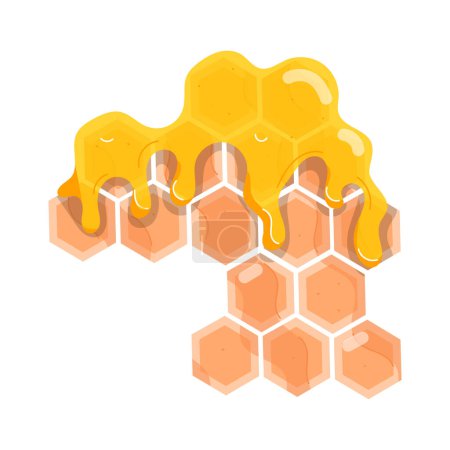 Foto de Miel nido de abeja icono isométrico - Imagen libre de derechos