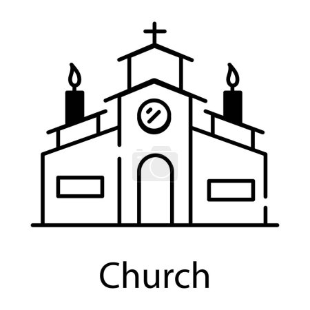 Foto de Icono de la iglesia vector ilustración - Imagen libre de derechos