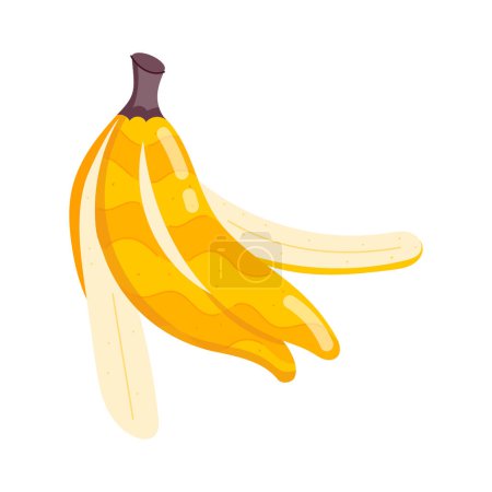 Téléchargez les illustrations : Délicieux et frais banane fruit dessin animé - en licence libre de droit
