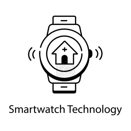 Ilustración de Smartwatch icono vector ilustración diseño - Imagen libre de derechos