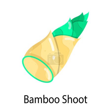 bamboo shoot icon vector illustration 