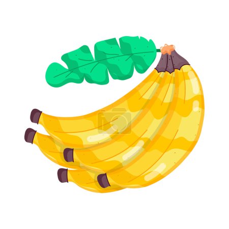 Foto de Sabrosos plátanos vector ilustración aislado - Imagen libre de derechos