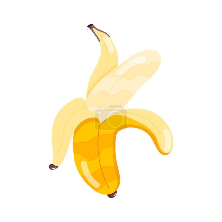 Ilustración de Bananas icono aislado sobre fondo blanco - Imagen libre de derechos
