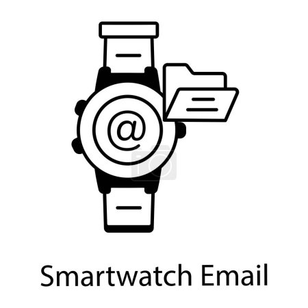 Foto de Smartwatch con diseño de icono de vector de mensaje - Imagen libre de derechos