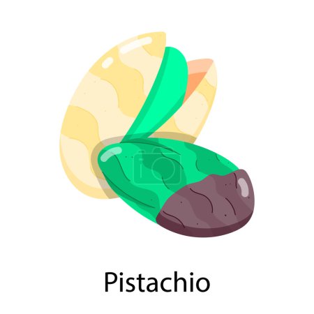 Illustration for Cartoon illustration of pistachio nuts vector - Royalty Free Image