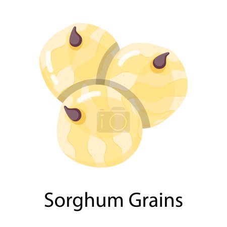 sorghum grains icon vector illustration