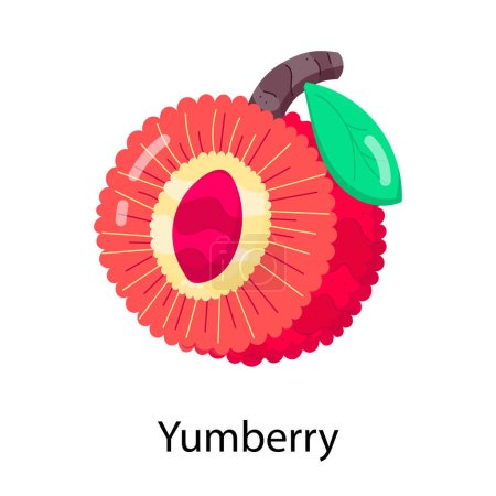 Icono de Yumberry vector ilustración