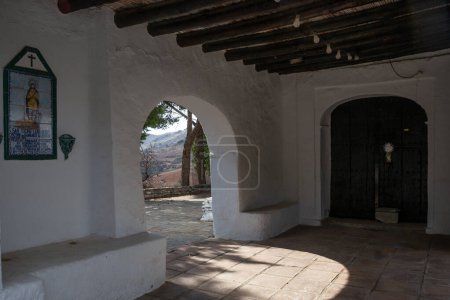 Photo for Portico of the hermitage of San Isidro in Los Guainos Altos - Royalty Free Image
