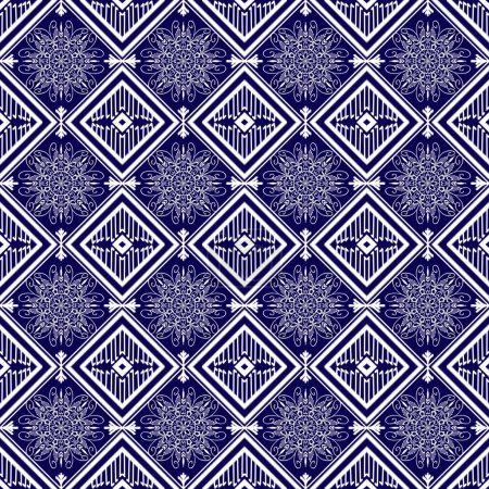 Seamless traditional background design, Ethnic pattern design, ikat pattern for background or wallpaper. textile,wallpaper, carpet, cushion, quilt,clothing, wrapping, Batik