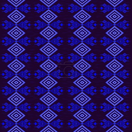 Foto de Diseño de fondo tradicional sin costuras, diseño de patrón étnico, patrón ikat para fondo o fondo de pantalla. textil, papel pintado, alfombra, cojín, edredón, ropa, envoltura, Batik - Imagen libre de derechos