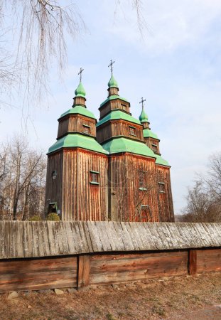 Photo for Church of the Holy Great Martyr Paraskeva or Pyatnitskaya Church in skansen Pirogovo in Kyiv, Ukraine - Royalty Free Image