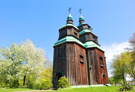 Photo for Church of the Holy Great Martyr Paraskeva or Pyatnitskaya Church in skansen Pirogovo in spring time in Kyiv, Ukraine - Royalty Free Image