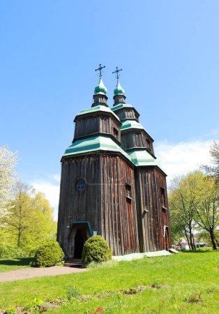 Photo for Church of the Holy Great Martyr Paraskeva or Pyatnitskaya Church in skansen Pirogovo in spring time in Kyiv, Ukraine - Royalty Free Image