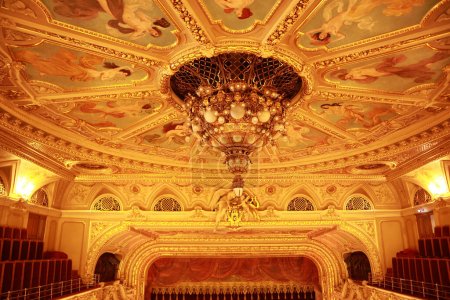 Photo for Interior of Opera and Ballet Theater in sunny day in Lviv, Ukraine - Royalty Free Image