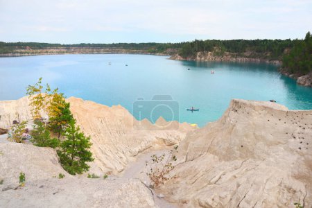 Photo for View of Druzhbovsky quarry in summer day in Zhytomyr Oblast, Ukraine - Royalty Free Image