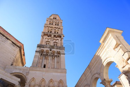 Photo for Belfry of Cathedral of St. Dujma (Assumption of the Blessed Virgin Mary) in Split, Croatia - Royalty Free Image